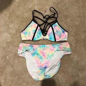 Cross cross pastel bikini SET